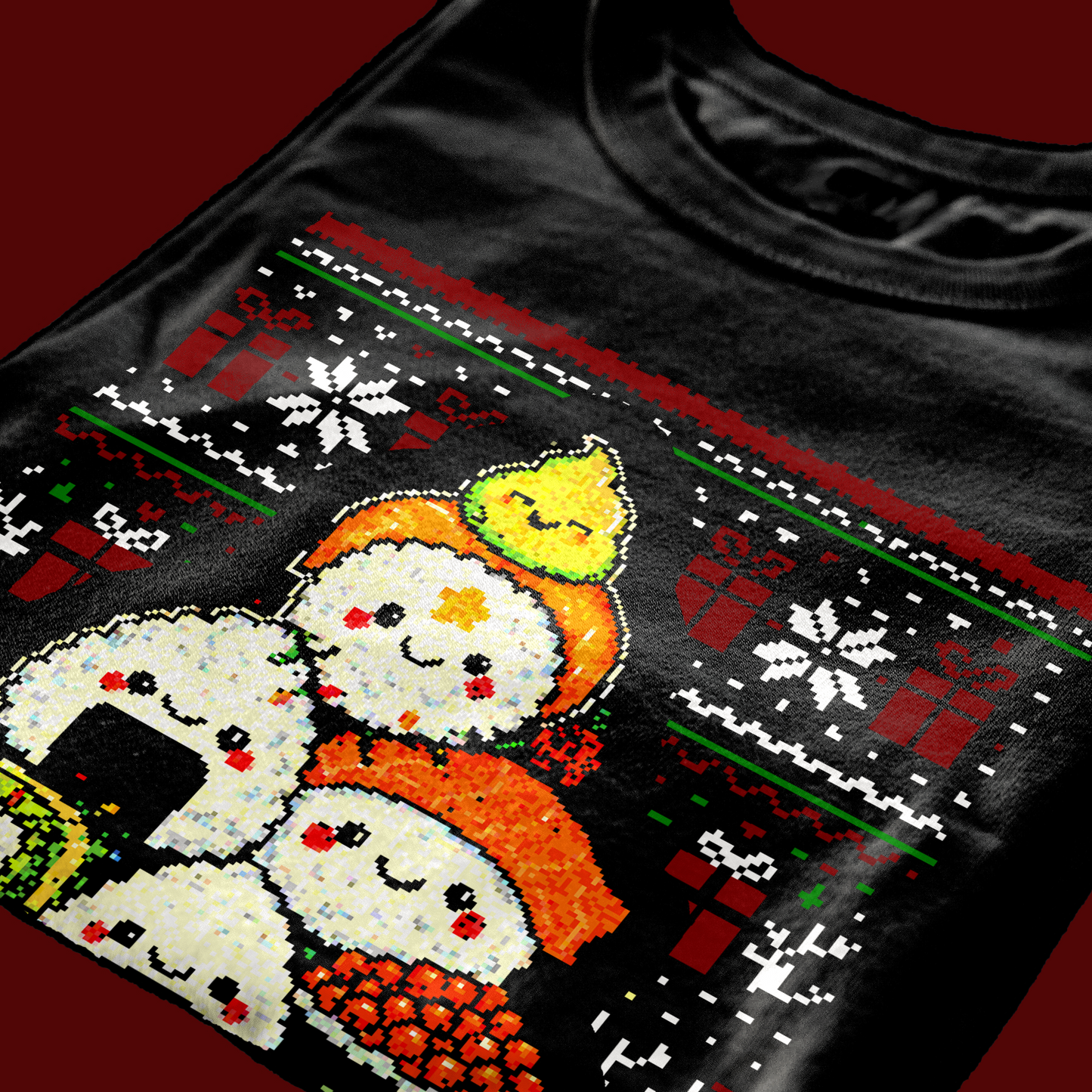 CUC T-Shirt SUSHI XMAS TREE - grafica Natalizia - Giappone #chooseurcolor
