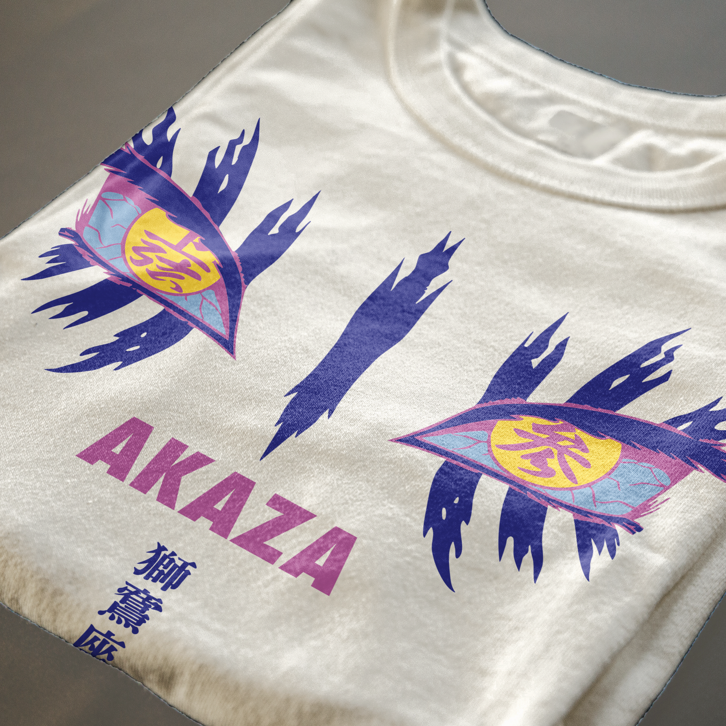 CUC T-Shirt AKAZA - Demon Slayer - Terza Luna - anime manga #chooseurcolor