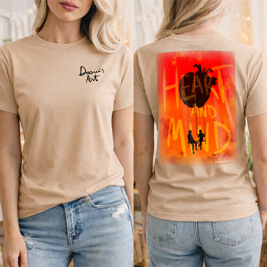 T-SHIRT HEART Sabbia #chooseurcolor