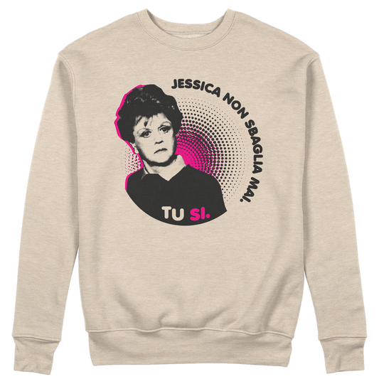 CUC GIROCOLLO Jessica non sbaglia mai -  Unisex - Jessica Fletcher - PERSONAGGI FAMOSI - Divertente - Crime -  #chooseurcolor