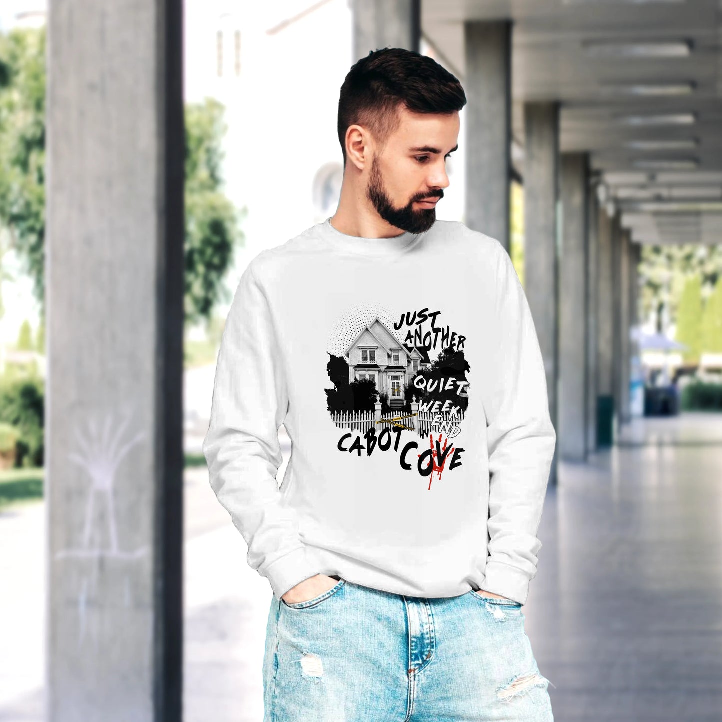 CUC GIROCOLLO Just Another Quiet Weekend in Cabot Cove - Unisex - PERSONAGGI FAMOSI - Jessica Fletcher - La signora in giallo - #chooseurcolor