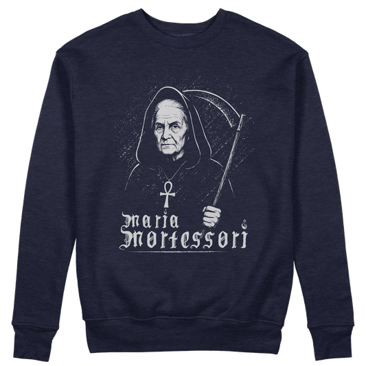 CUC GIROCOLLO Maria Mortessori -  Unisex - PERSONAGGI FAMOSI - Black Metal - Divertente -  #chooseurcolor