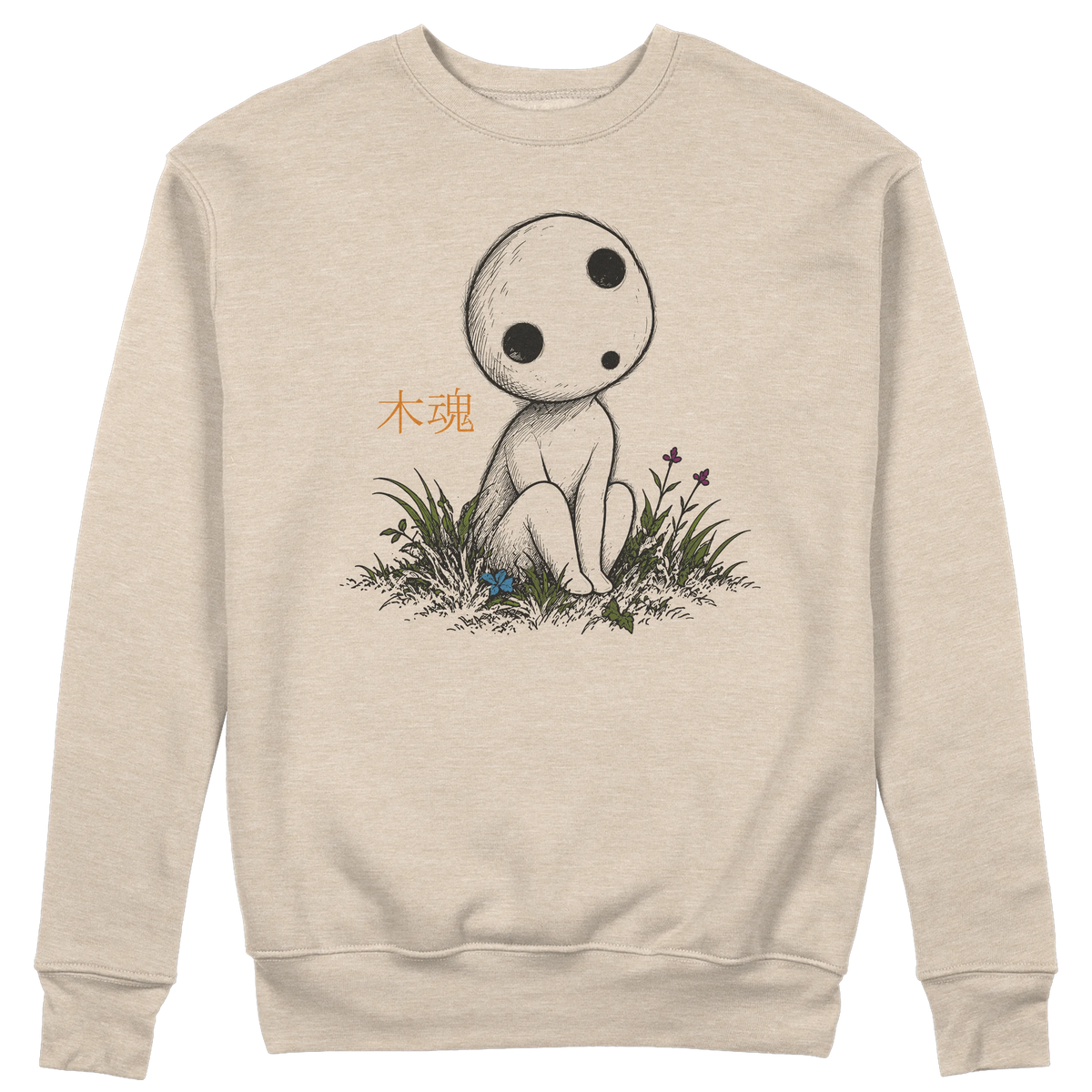 CUC GIROCOLLO KODAMA Spirito degli alberi - Unisex - ANIME MANGA - PERSONAGGI FAMOSI - Giappone - Folklore - #chooseurcolor