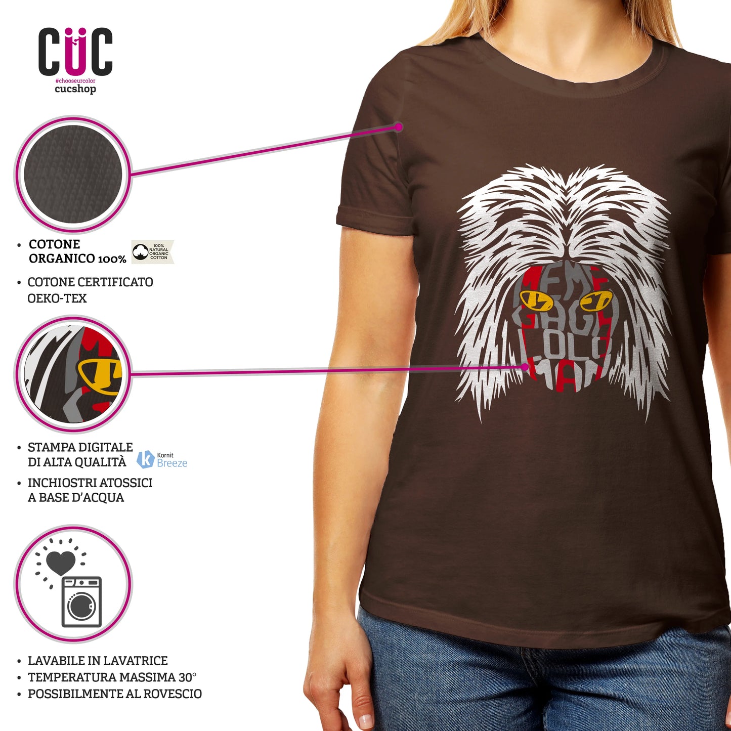 CUC T-SHIRT MEGALOMAN SIGLA - Anni 80 -  #chooseurcolor