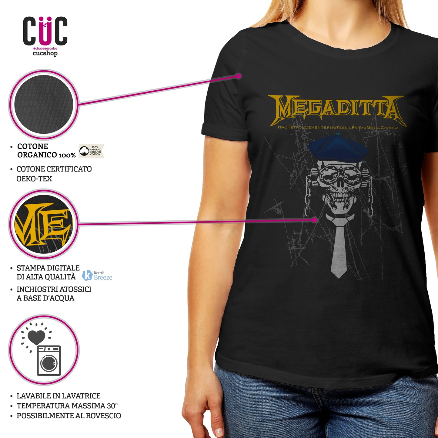 CUC T-SHIRT MEGADITTA - FILM - Divertente - #chooseurcolor