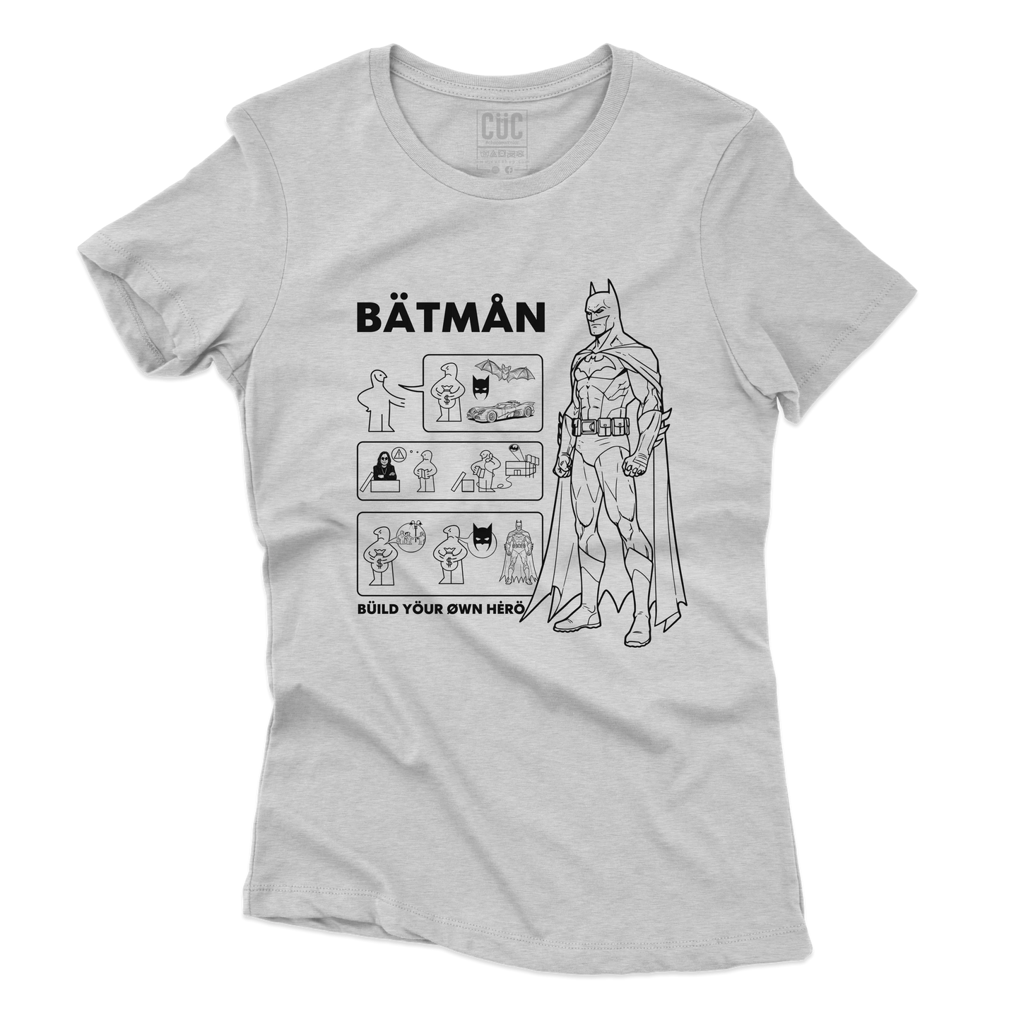 CUC T-SHIRT BATMAN BUILD YOUR HERO - FILM - Cult - Divertente - #chooseurcolor