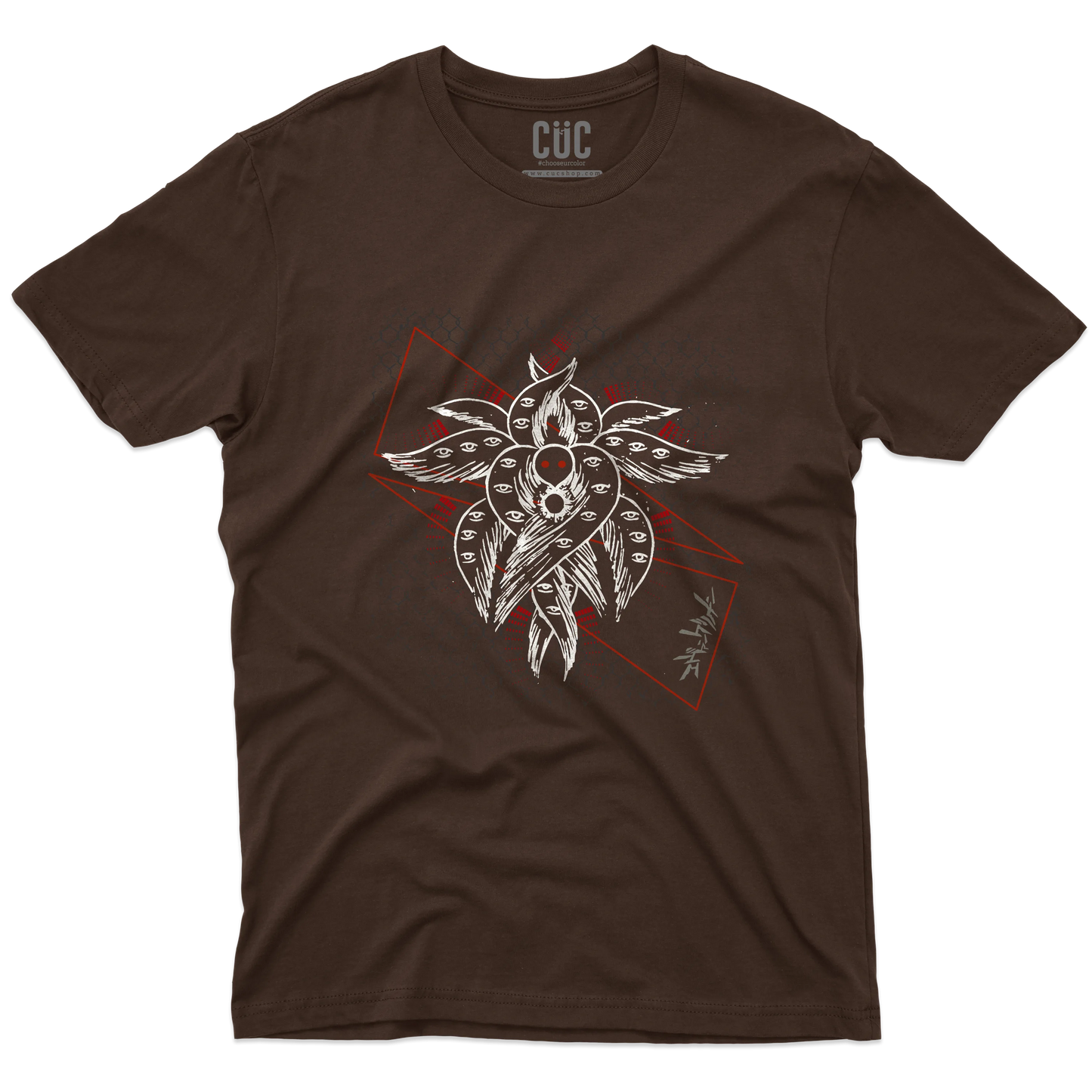 CUC T-SHIRT EVA SHITO SYMBOL - ANIME MANGA - NEON GEN -  #chooseurcolor