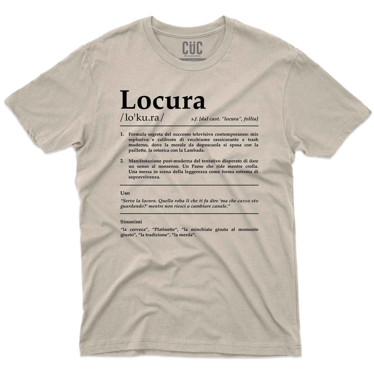 CUC T-SHIRT LOCURA Definizione - SERIE TV Divertente - #chooseurcolor