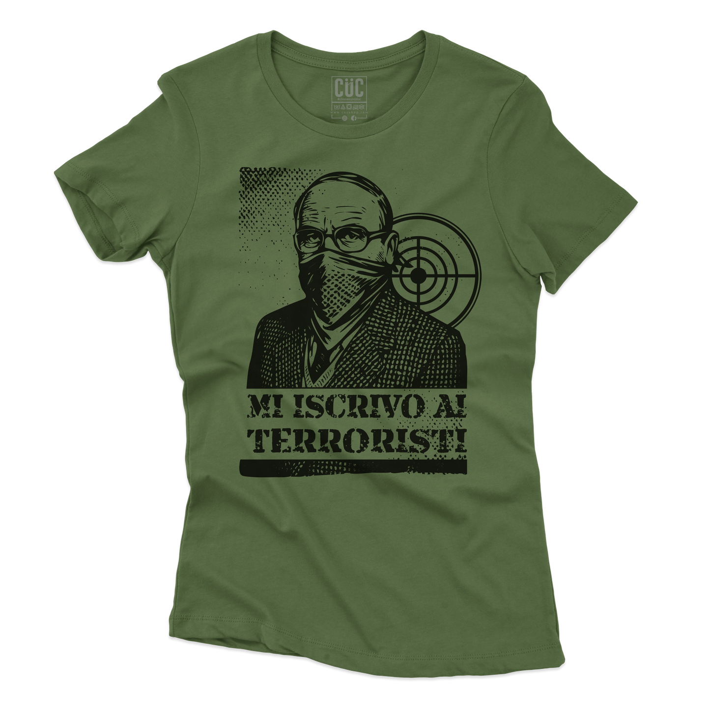 CUC T-SHIRT MI ISCRIVO AI TERRORISTI - PERSONAGGI FAMOSI - scherzo telefonico - Magnotta - La lavatrice - #chooseurcolor
