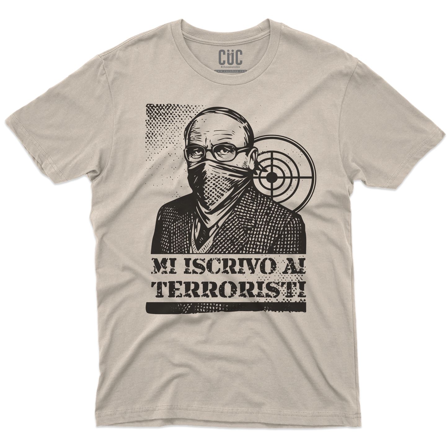 CUC T-SHIRT MI ISCRIVO AI TERRORISTI - PERSONAGGI FAMOSI - scherzo telefonico - Magnotta - La lavatrice - #chooseurcolor