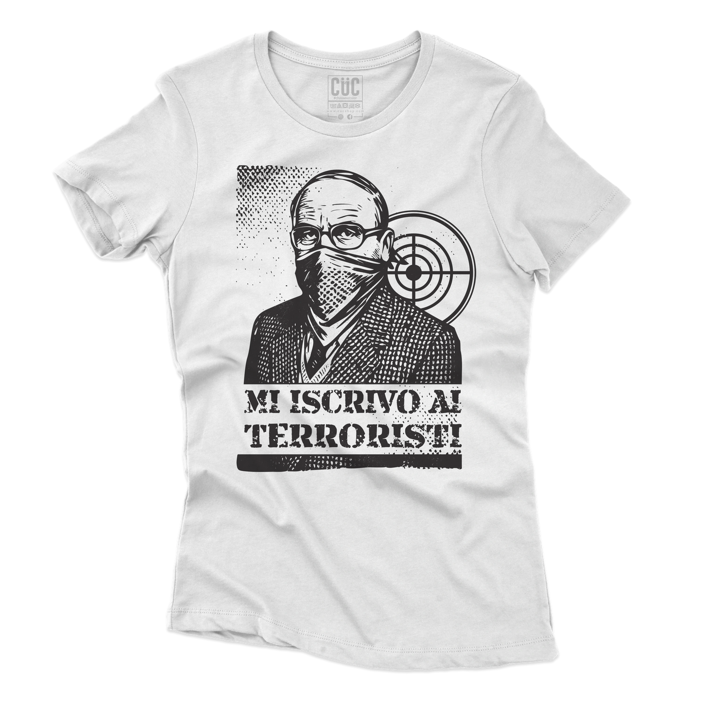 CUC T-SHIRT MI ISCRIVO AI TERRORISTI - PERSONAGGI FAMOSI - scherzo telefonico - Magnotta - La lavatrice - #chooseurcolor