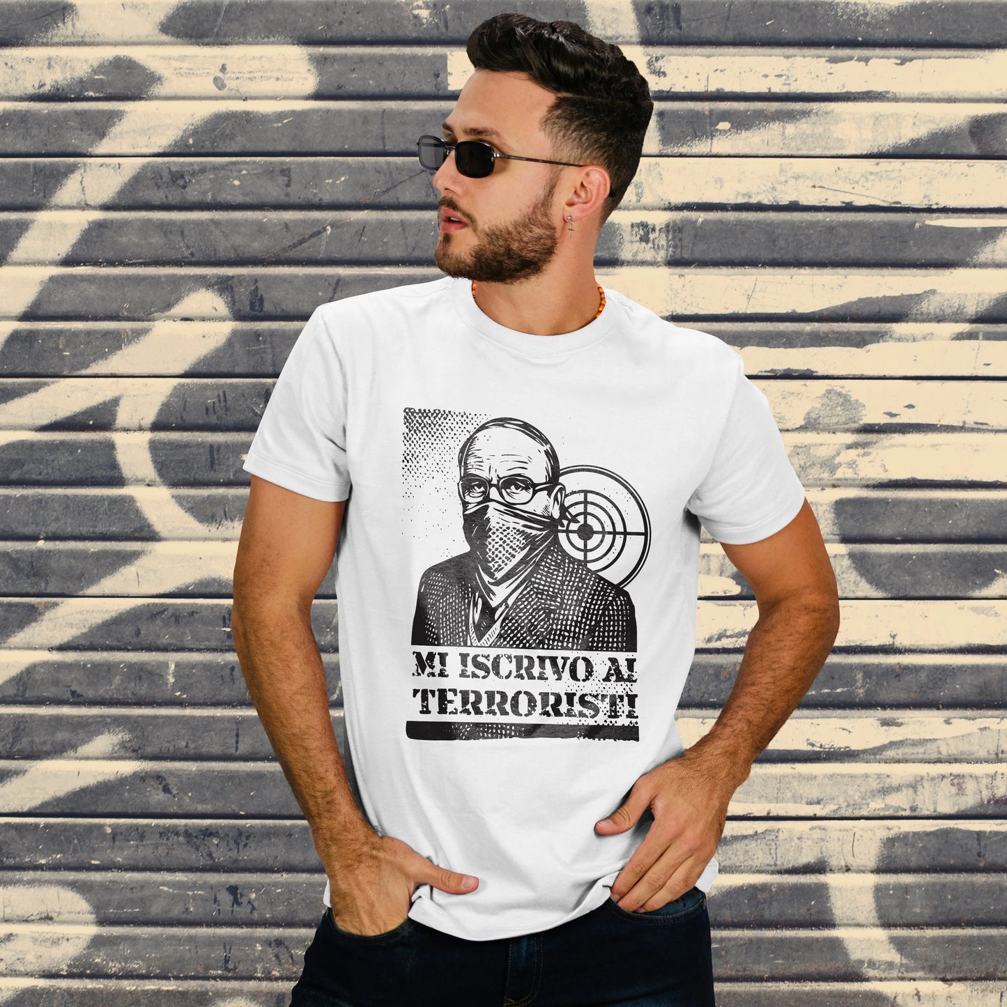 CUC T-SHIRT MI ISCRIVO AI TERRORISTI - PERSONAGGI FAMOSI - scherzo telefonico - Magnotta - La lavatrice - #chooseurcolor