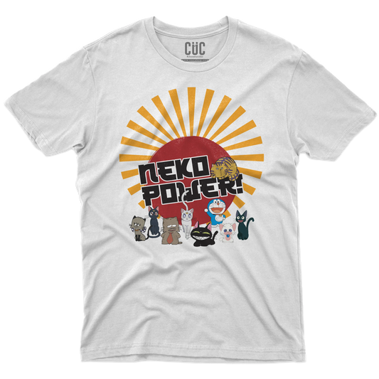 CUC T-SHIRT Neko Power - ANIME MANGA - Gatti Cartoni -  #chooseurcolor