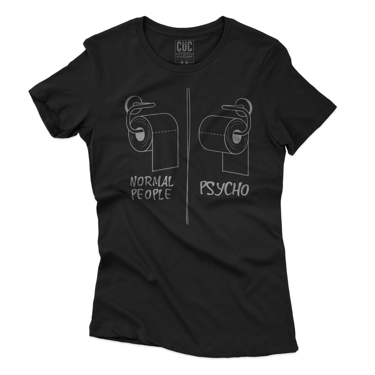 CUC T-SHIRT BATHROOM PSYCH TEST - Divertente - Verità -  #chooseurcolor