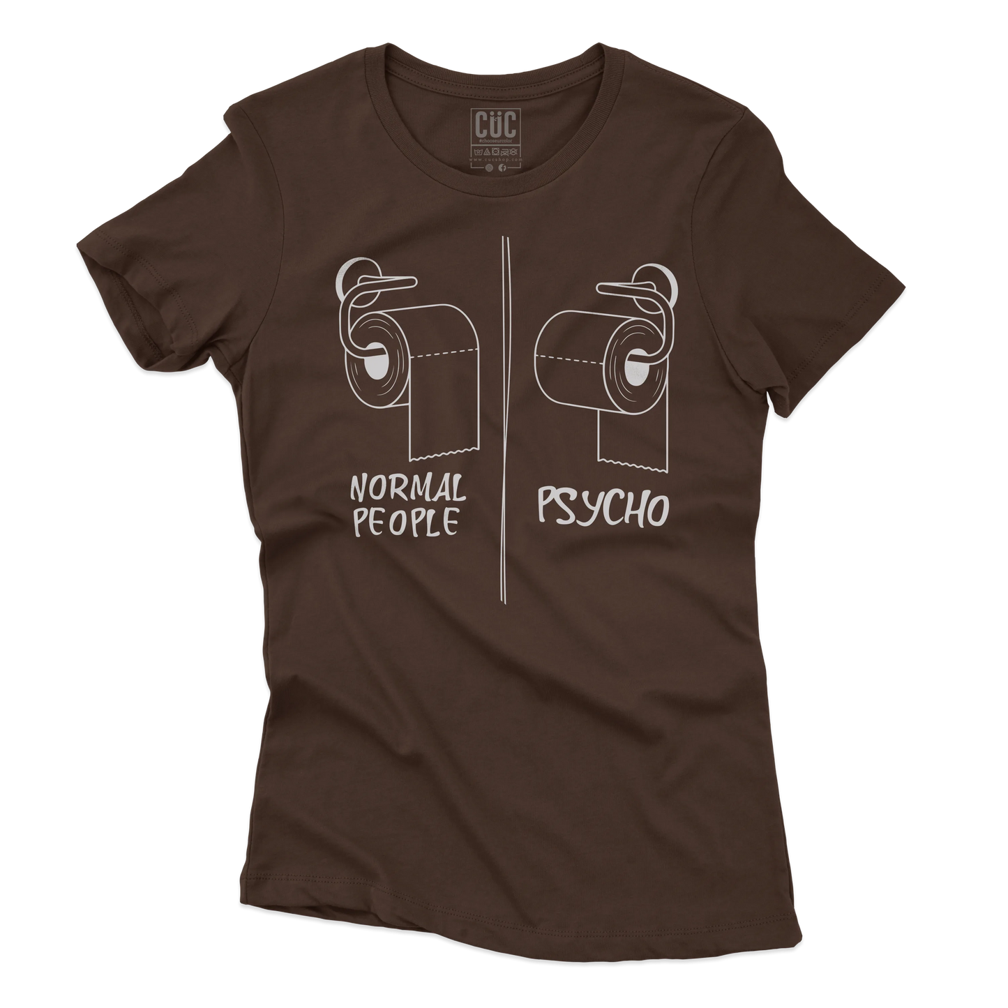 CUC T-SHIRT BATHROOM PSYCH TEST - Divertente - Verità -  #chooseurcolor