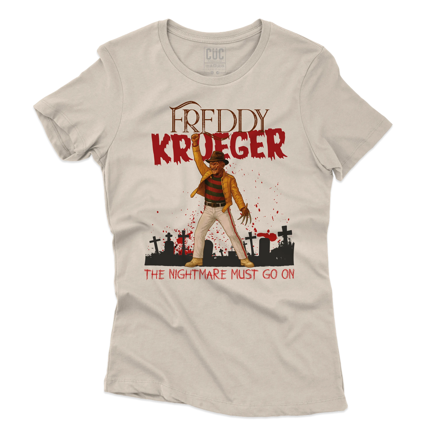 CUC T-SHIRT Freddy Krueger Mercury - FILM MUSICA - QUEEN -  #chooseurcolor