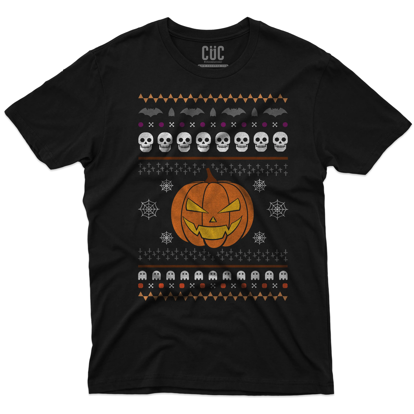 CUC T-SHIRT Ugly Halloween Sweater - Divertente  - Spooky Season -  #chooseurcolor