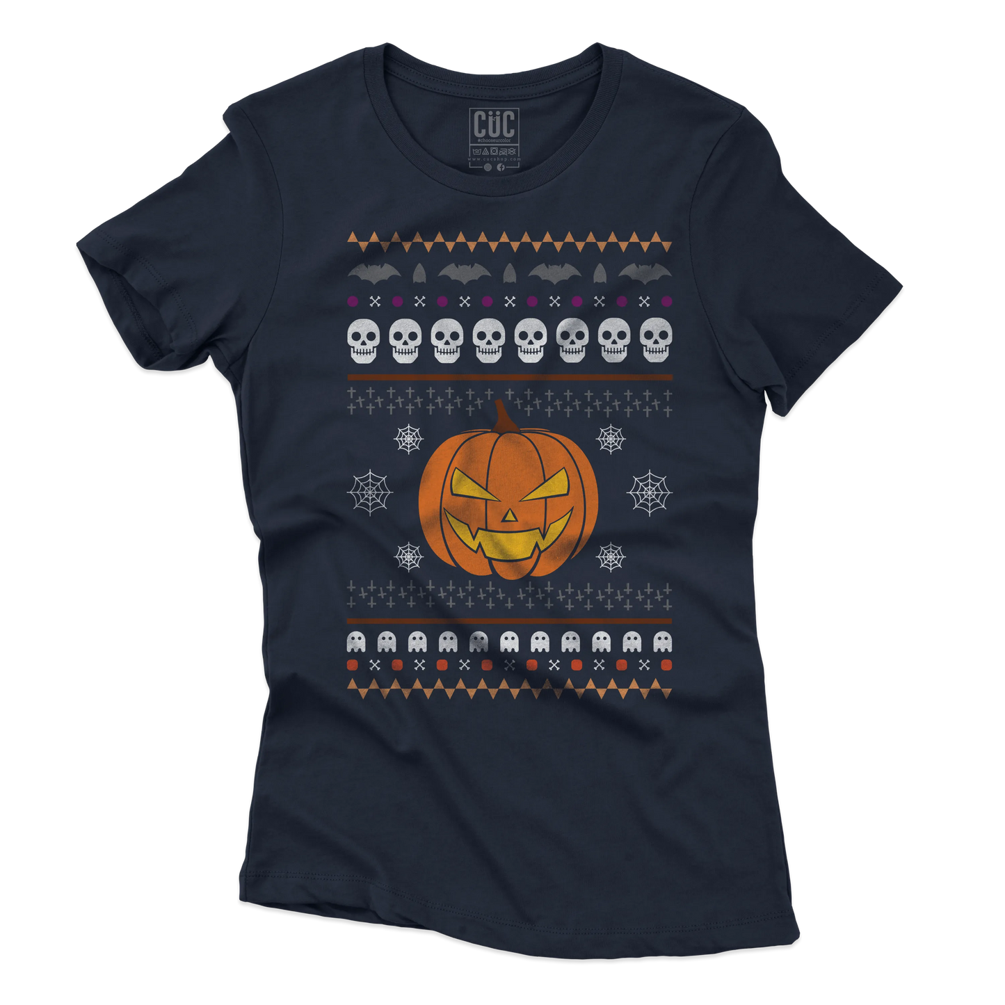 CUC T-SHIRT Ugly Halloween Sweater - Divertente  - Spooky Season -  #chooseurcolor