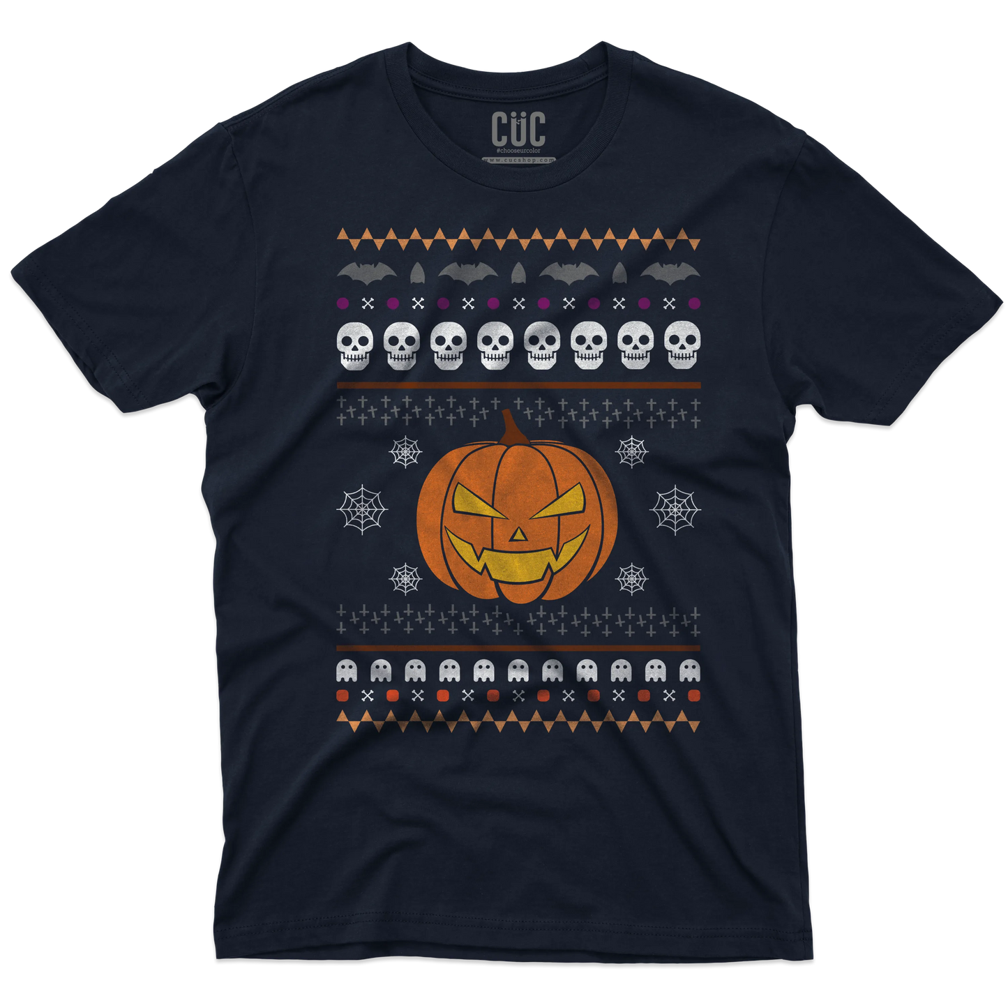 CUC T-SHIRT Ugly Halloween Sweater - Divertente  - Spooky Season -  #chooseurcolor