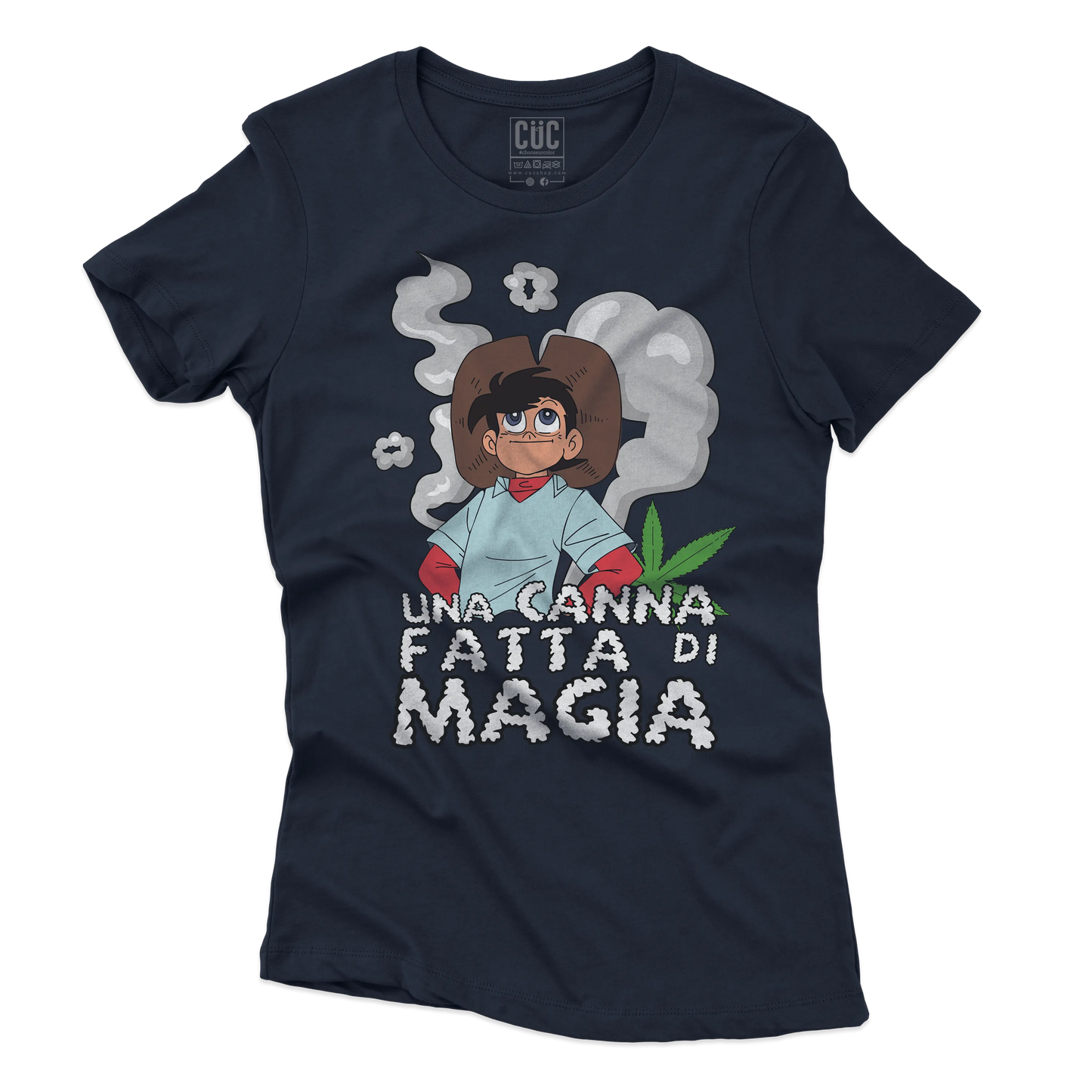 CUC T-SHIRT Una canna fatta di magia - ANIME MANGA - Divertente -  #chooseurcolor