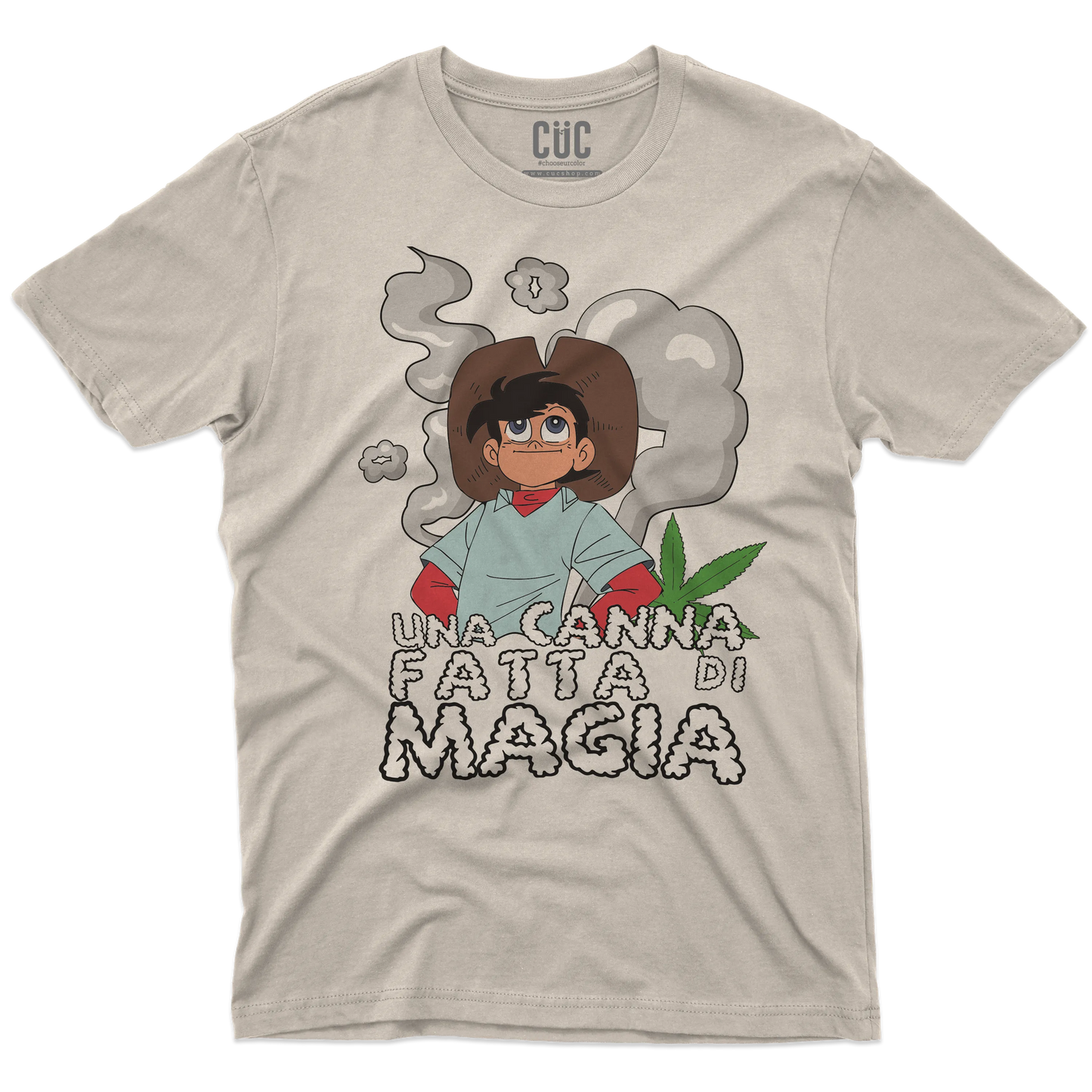 CUC T-SHIRT Una canna fatta di magia - ANIME MANGA - Divertente -  #chooseurcolor