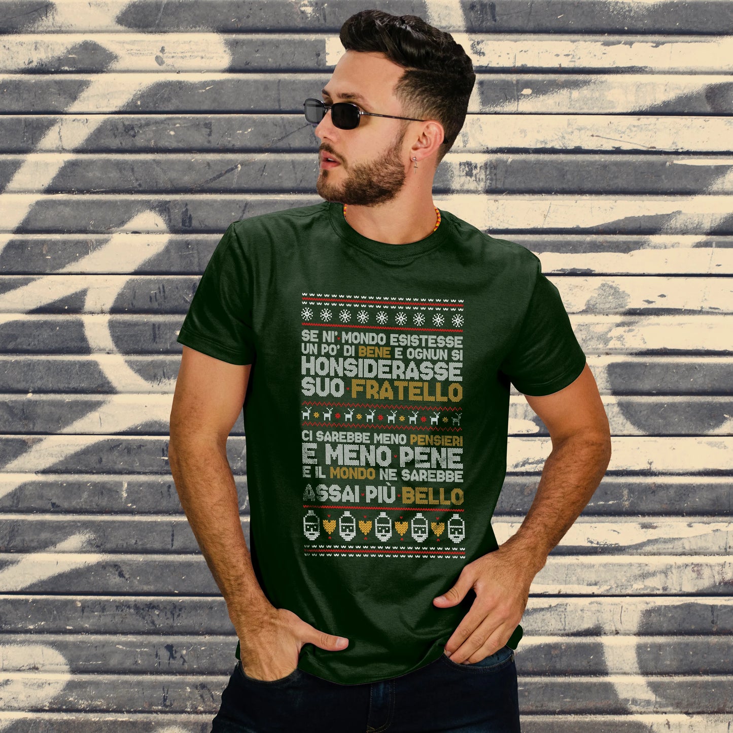 CUC T-SHIRT Poesia Natalizia - PERSONAGGI FAMOSI - Natale - Patchani -  #chooseurcolor