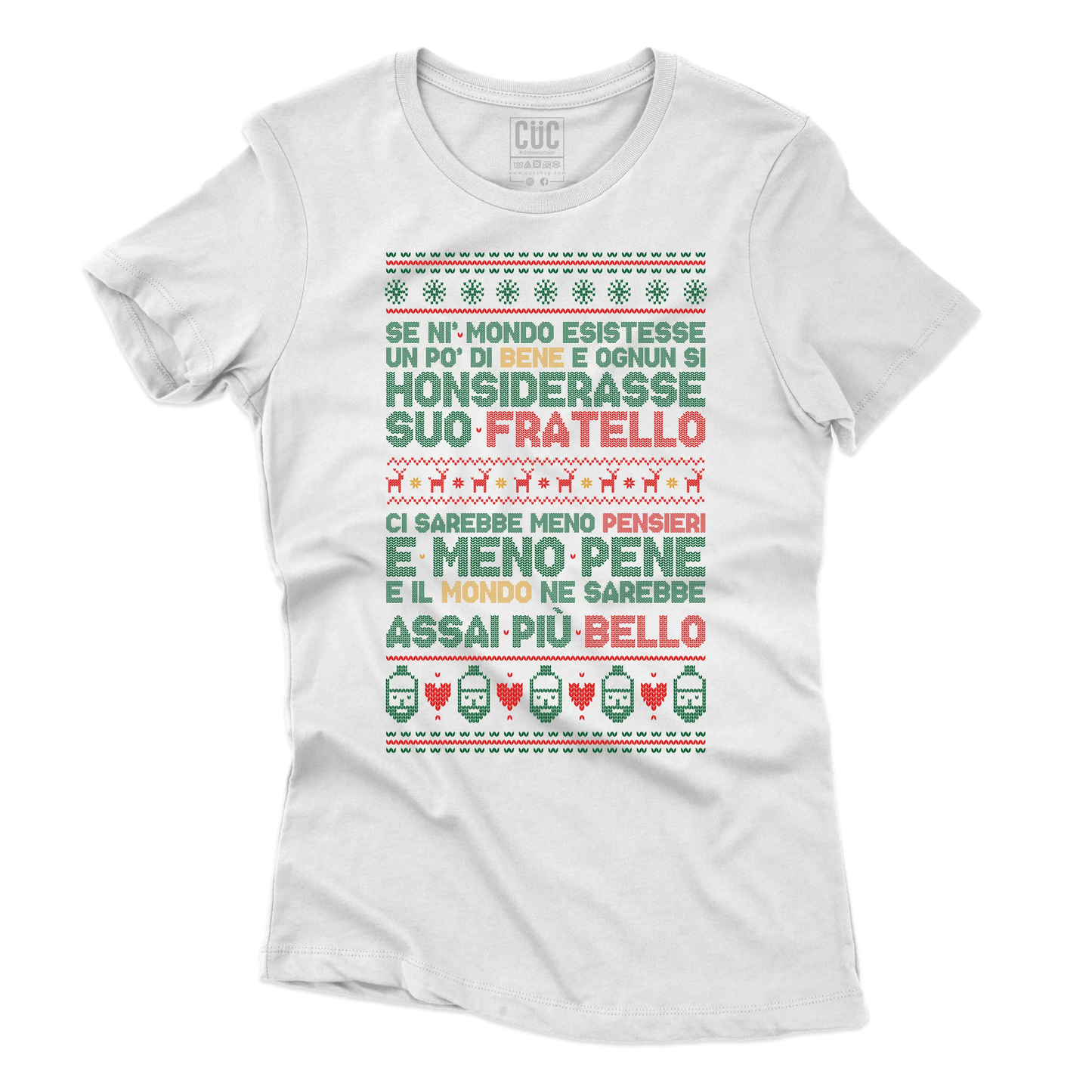 CUC T-SHIRT Poesia Natalizia - PERSONAGGI FAMOSI - Natale - Patchani -  #chooseurcolor