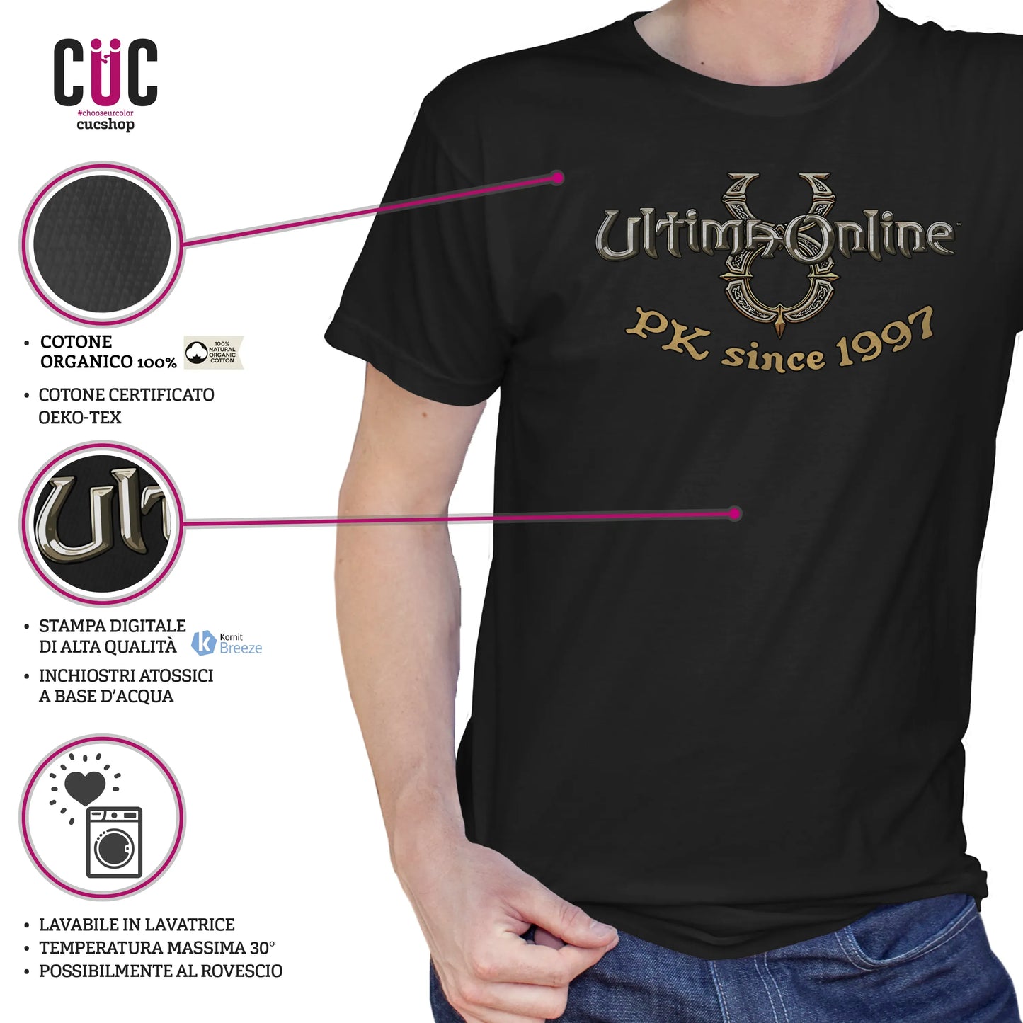 CUC T-SHIRT Ultima Online PK since 1997 - Game - MMORPG - RPG - #chooseurcolor