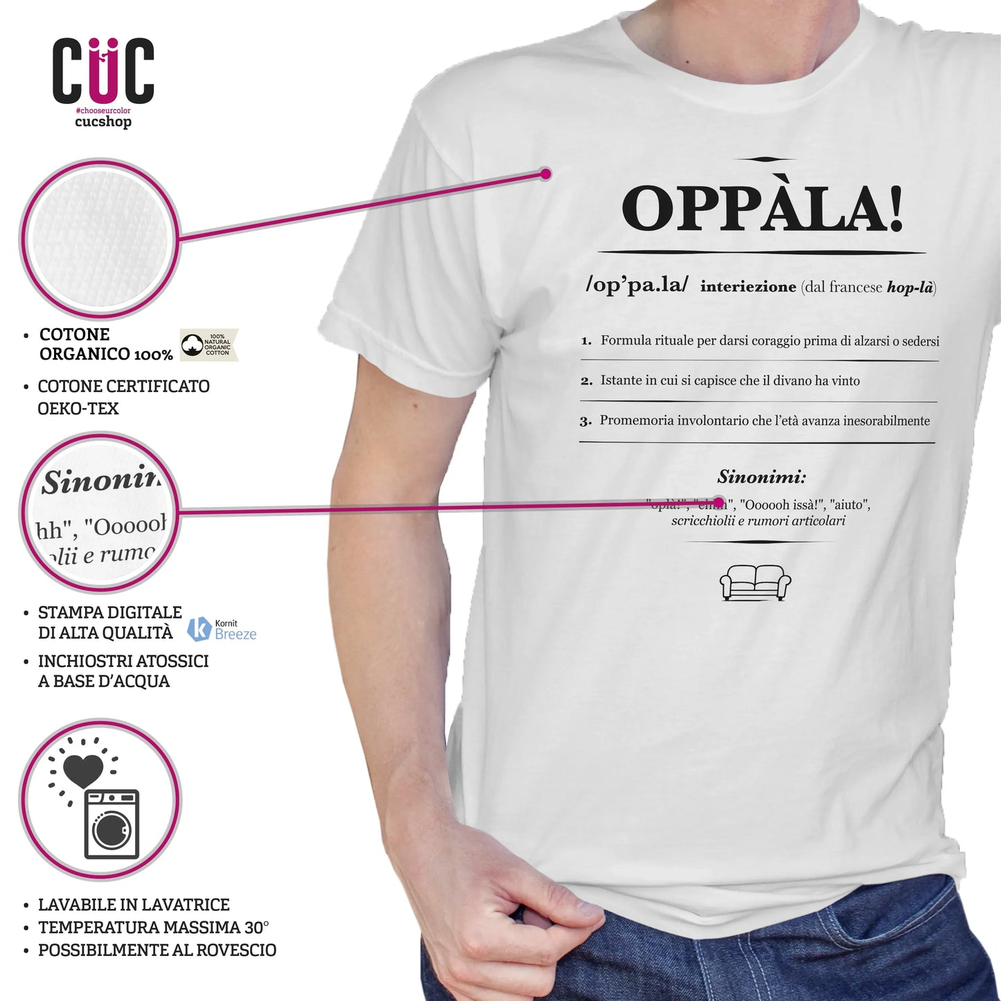 CUC T-SHIRT OPPALA! definizione - Divertente - Scherzo - Meme - #chooseurcolor