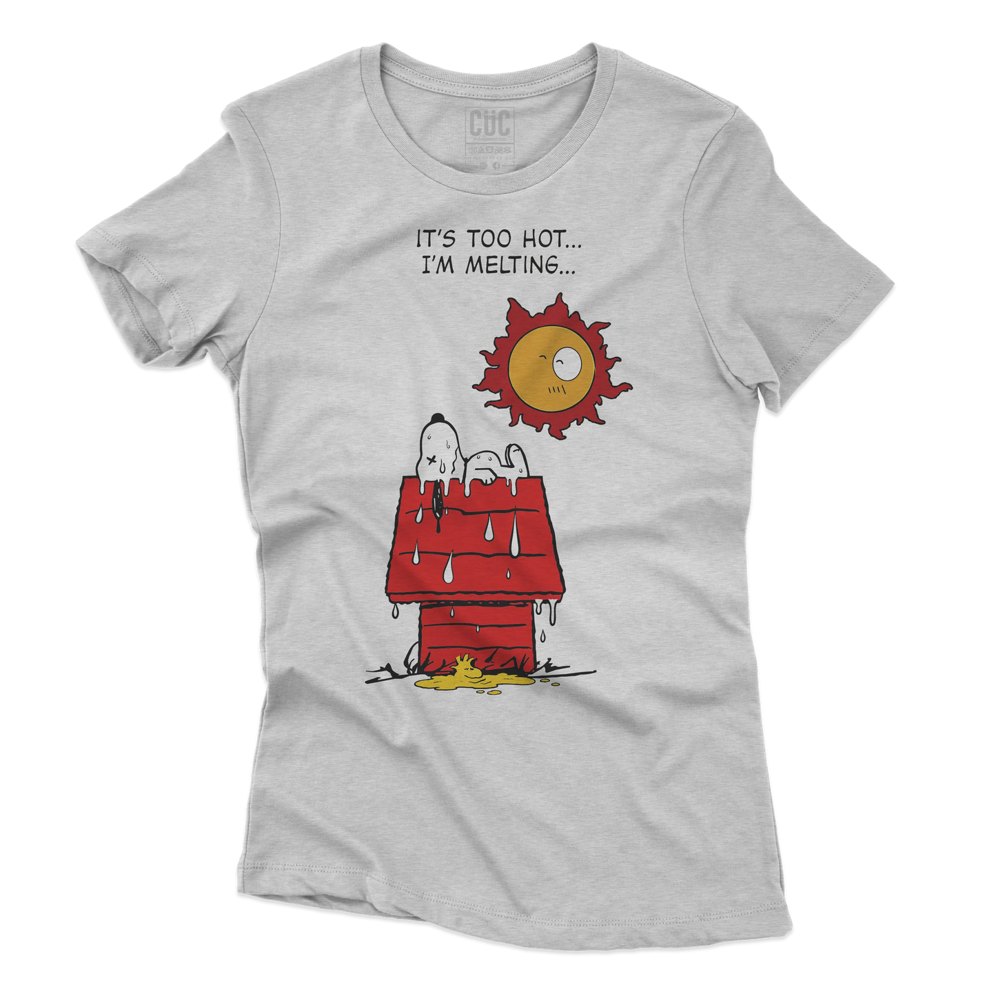 CUC T-SHIRT Melting Snoopy - Pollon Crossover - Estate - Caldo - Cambiamento Climatico - Divertente - #chooseurcolor