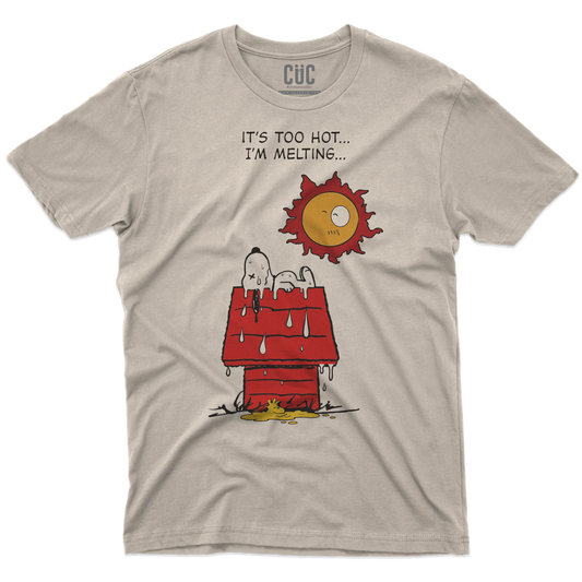 CUC T-SHIRT Melting Snoopy - Pollon Crossover - Estate - Caldo - Cambiamento Climatico - Divertente - #chooseurcolor