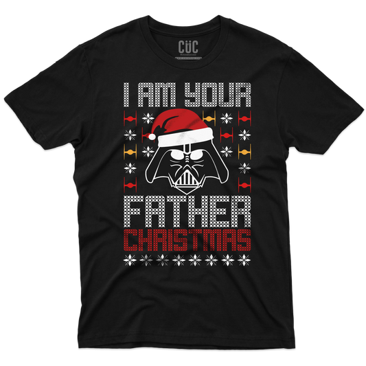 CUC T-SHIRT I AM YOUR FATHER CHRISTMAS - NATALE - PERSONAGGI FAMOSI - Divertente - Regalo - Star Wars - #chooseurcolor