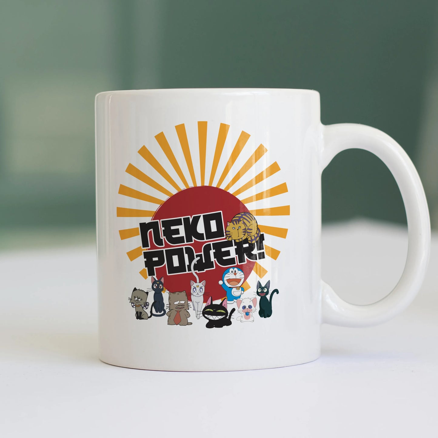 CUC TAZZA Neko Power - ANIME MANGA - Gatti Cartoni -  #chooseurcolor