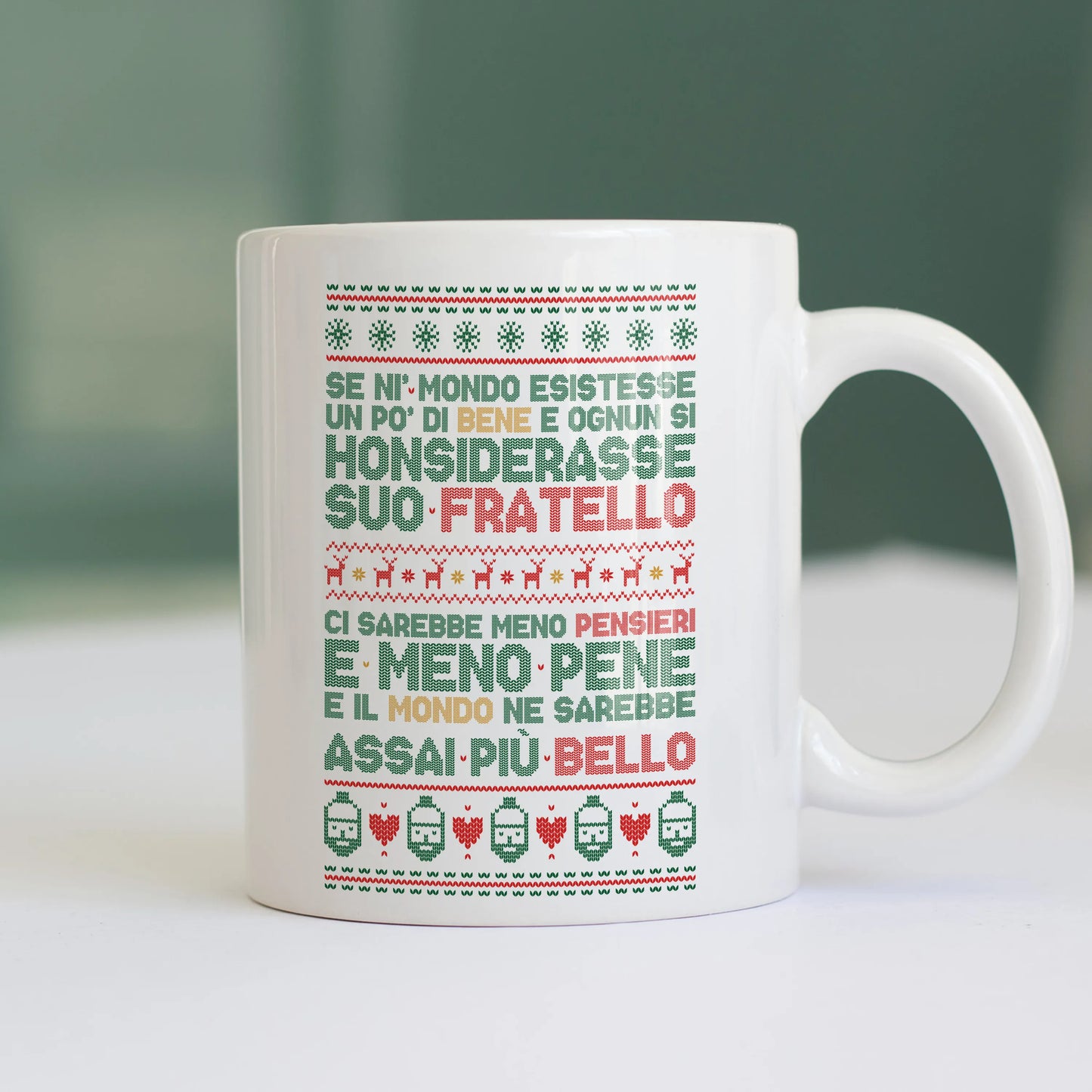 CUC TAZZA Poesia Natalizia - PERSONAGGI FAMOSI - Natale - Patchani -  #chooseurcolor
