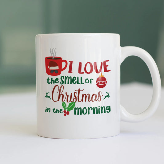 CUC TAZZA I LOVE THE SMELL OF CHRISTMAS IN THE MORNING - FILM Natale - Kilgore -  #chooseurcolor