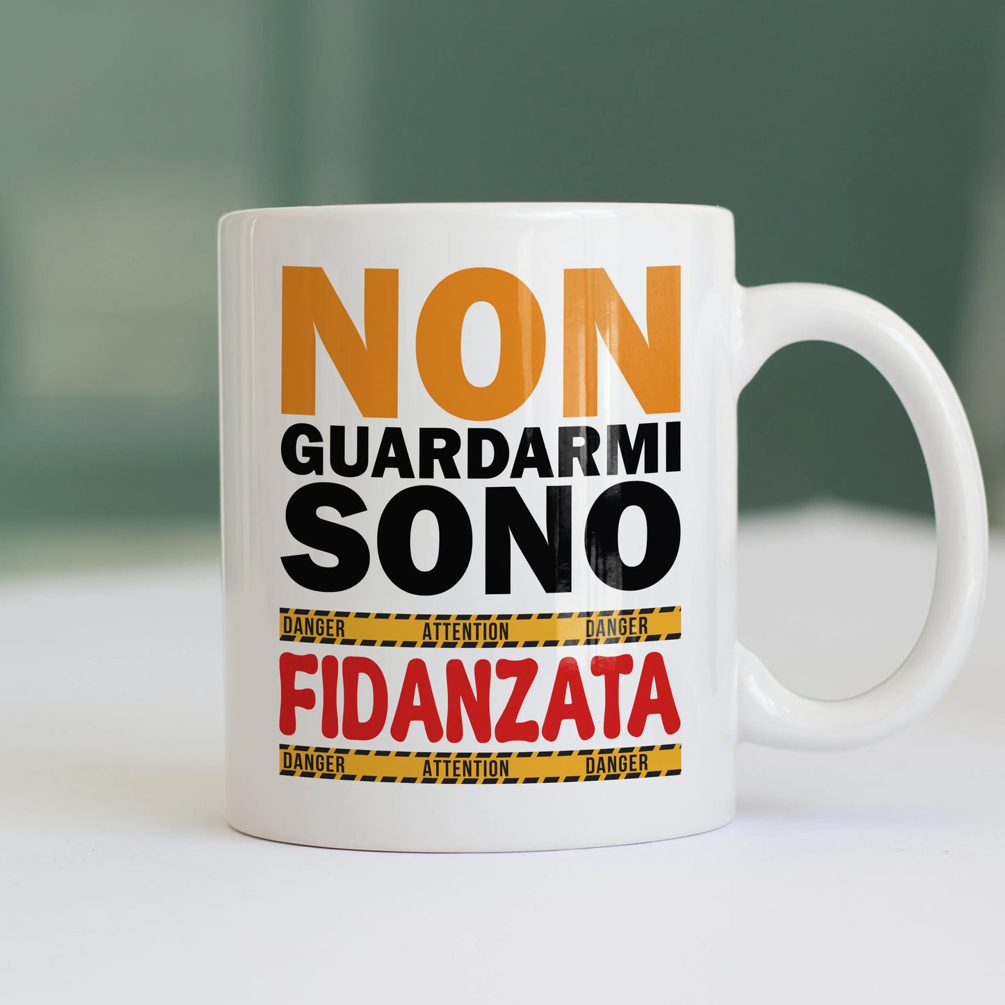 CUC TAZZA IN CERAMICA Non guardarmi sono fidanzata - SAN VALENTINO - Divertente - Regalo - #chooseurcolor