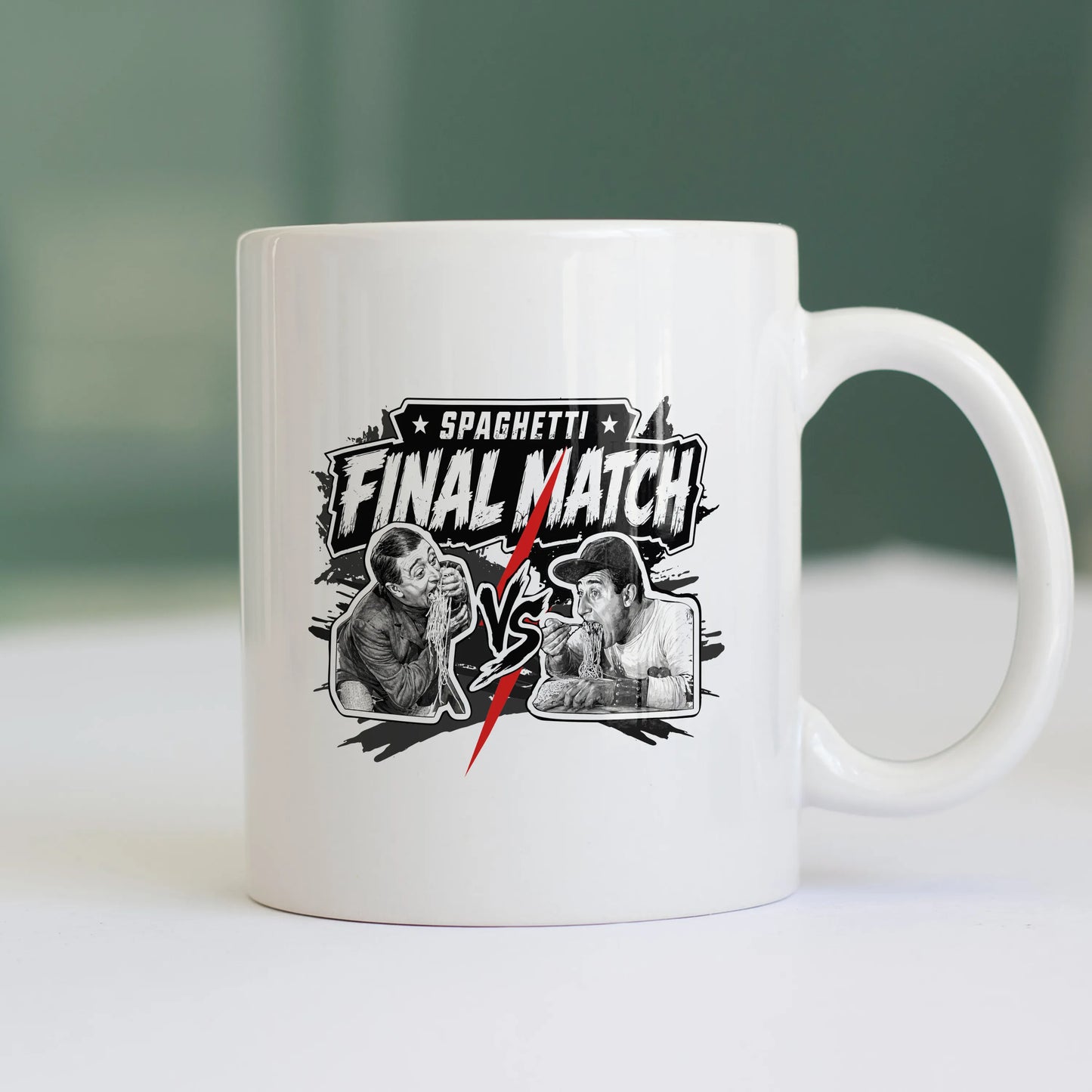 CUC TAZZA IN CERAMICA SPAGHETTI THE FINAL MATCH - FILM - PERSONAGGI FAMOSI - Divertente - Italian Style - #chooseurcolor