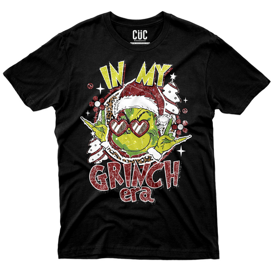 T-SHIRT IN MY GRINCH ERA natale divertente Nera #chooseurcolor