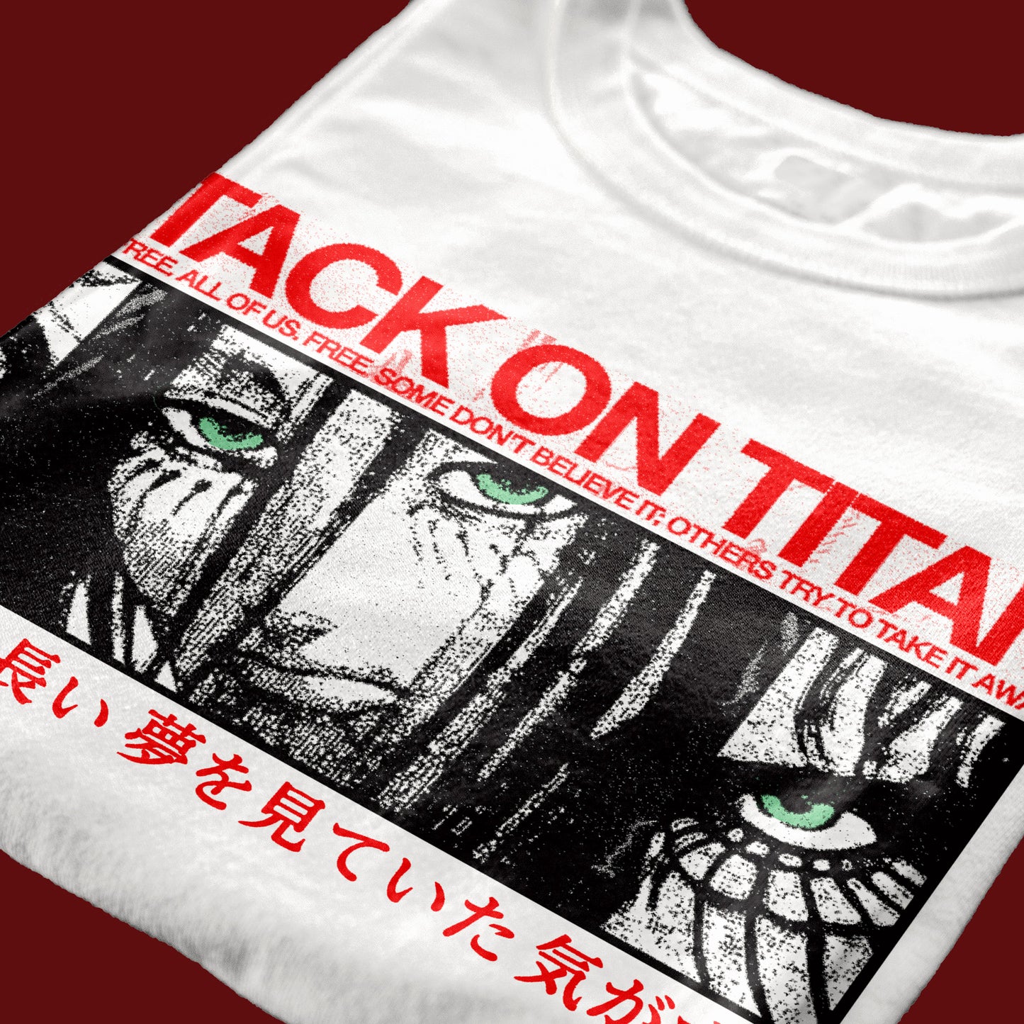 T-SHIRT Eren’s Long Dream anime manga cult AOT attack on titan Bianca #chooseurcolor