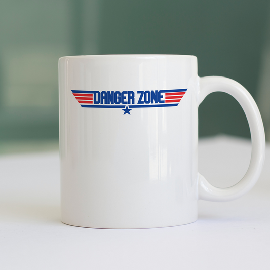 Tazza DANGER ZONE film cult anni 90 Bianca #chooseurcolor