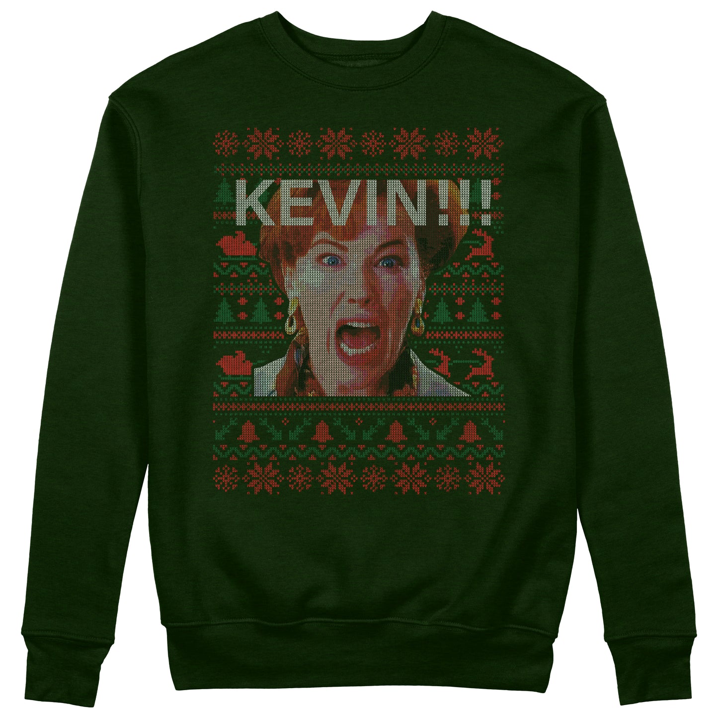 Felpa Girocollo KEVIN - Stile Maglione di Natale- Mamma ho perso #chooseurcolor