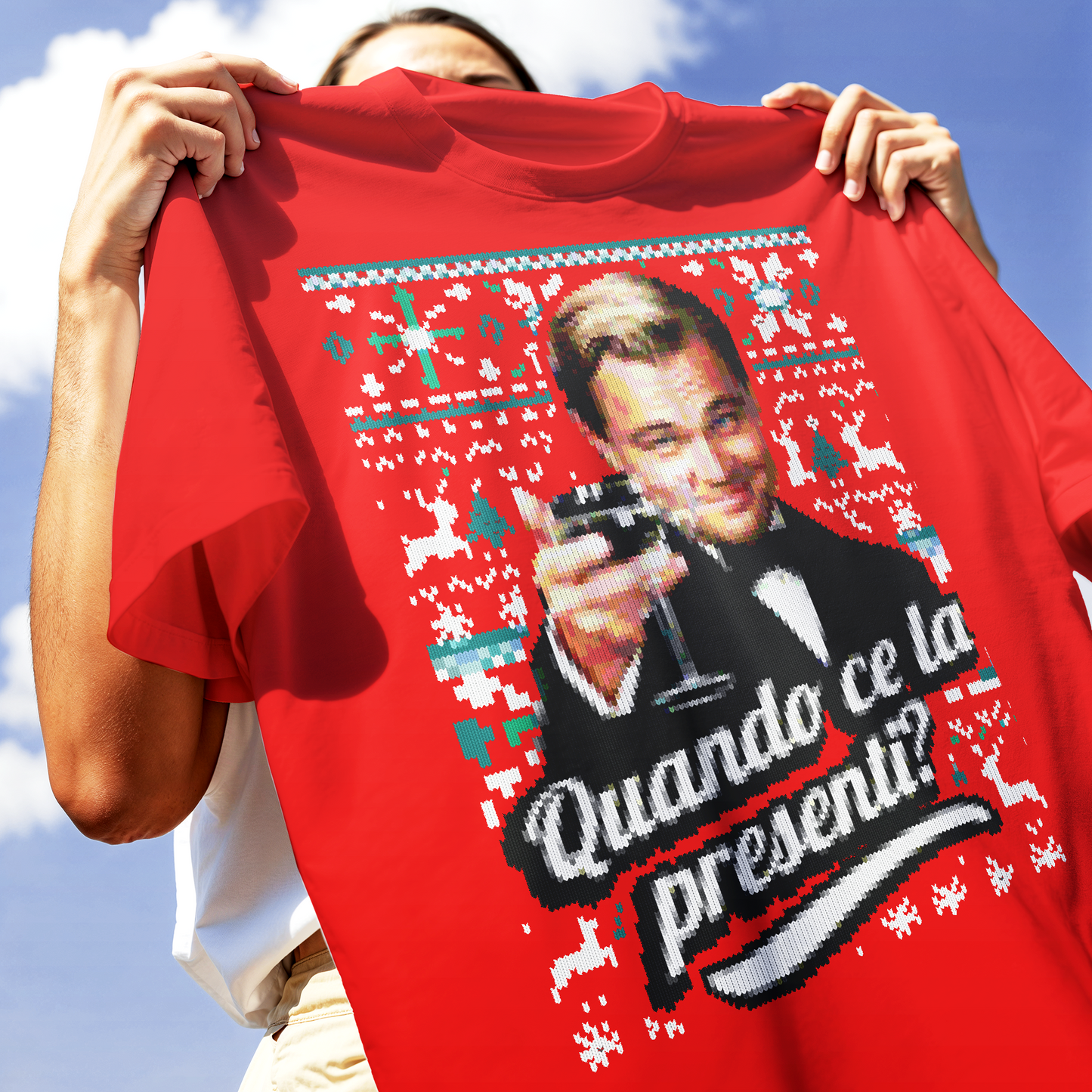 CUC T-Shirt QUANDO CE LA PRESENTI - cenone di Natale MEME - zie invadenti #chooseurcolor