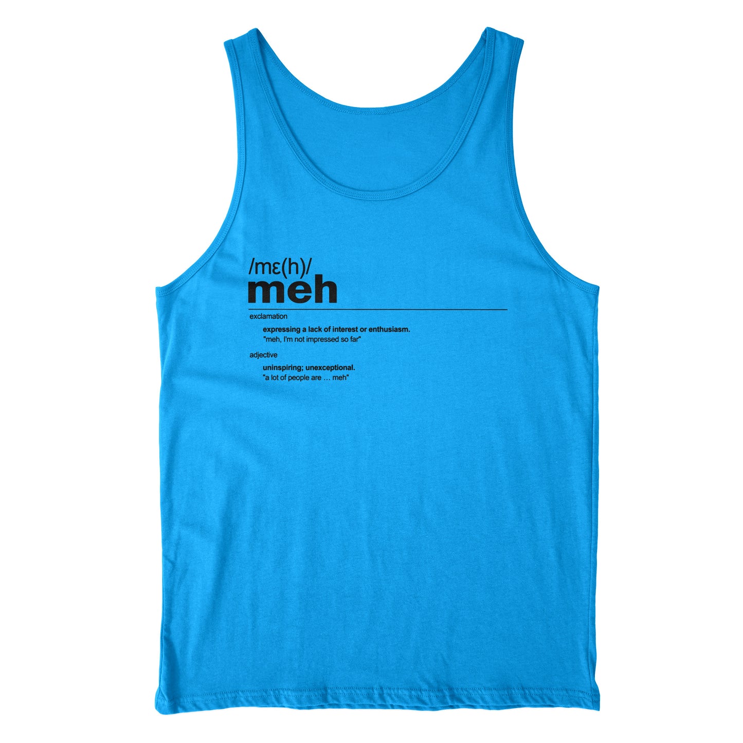 Canotta MEH Definizione - Divertente #chooseurcolor