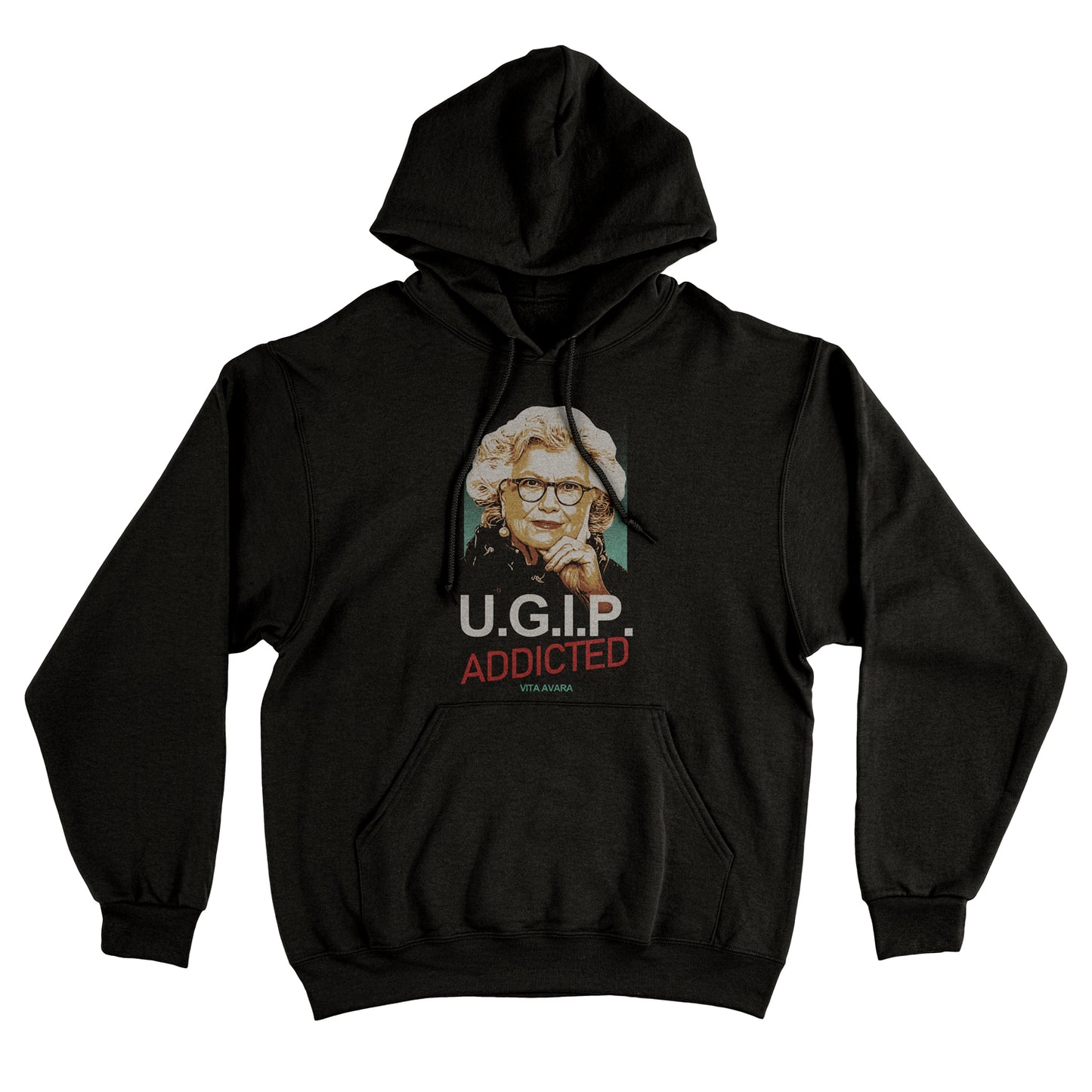 Felpa Cappuccio U.G.I.P DARK - Un Giorno In Pretura - Tv Cult #chooseurcolor