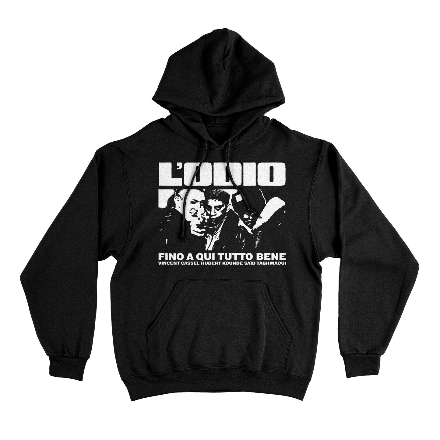 Felpa Cappuccio L' ODIO - Black and White - Cult #chooseurcolor