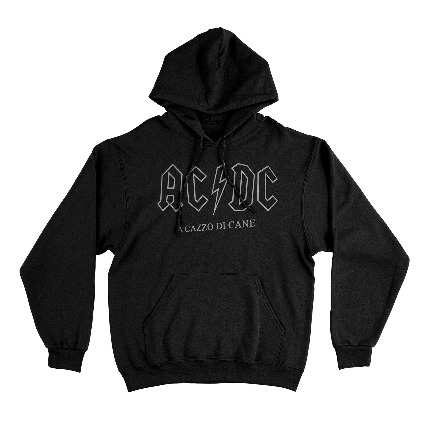 Felpa Cappuccio ACAZZODICANE Black - Boris - Crossover #chooseurcolor