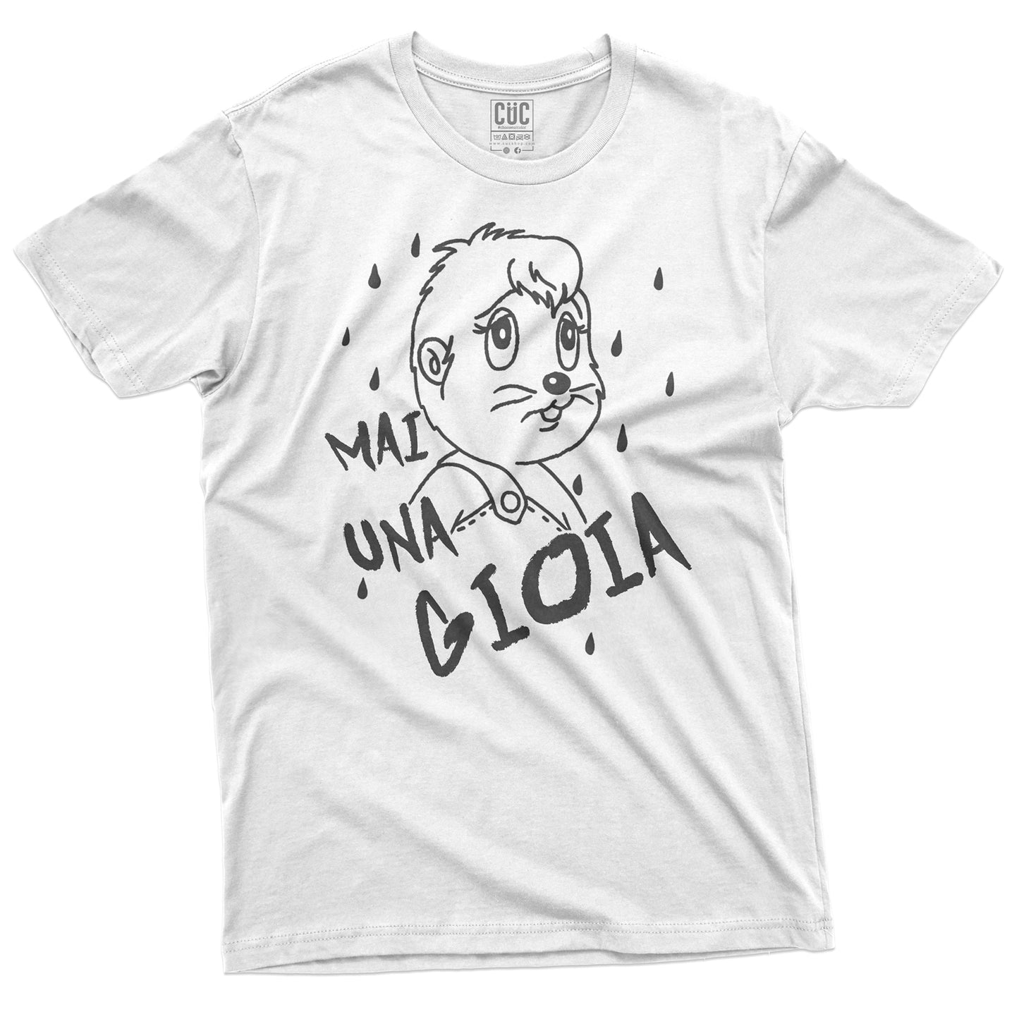 CUC T-Shirt DON CHUCK - Castoro - Mai una Gioia - Piovemm*rda #chooseurcolor