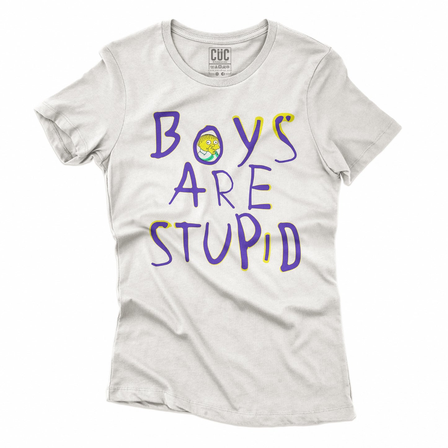 CUC T-Shirt BOYS ARE STUPID - Divertente #chooseurcolor