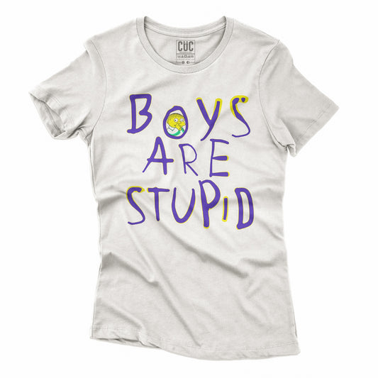 CUC T-Shirt BOYS ARE STUPID - Divertente #chooseurcolor