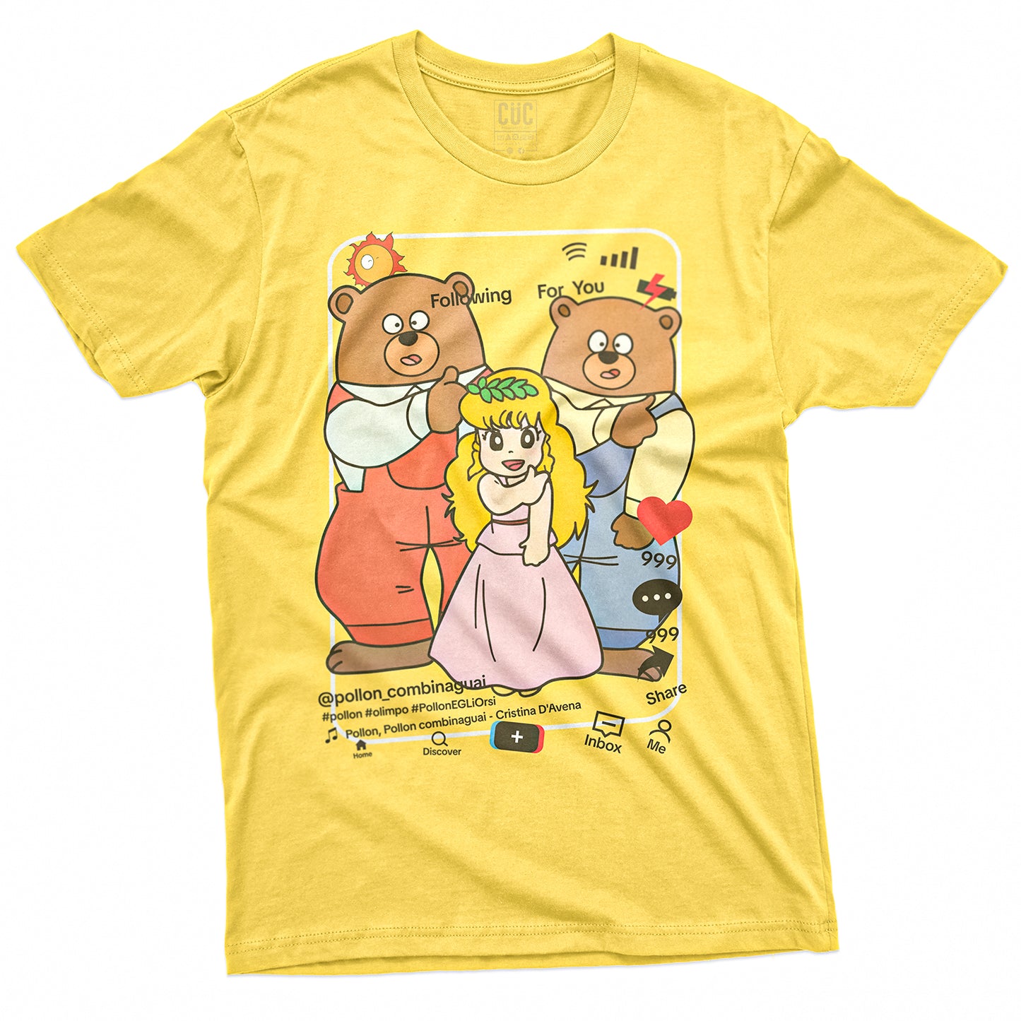 CUC T-Shirt POLLON TIKTOK - Cartoni - Divertente  #chooseurcolor